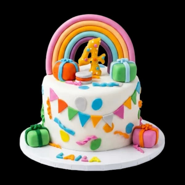 Colorful Rainbow Cake