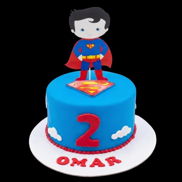Superman Birthday Cake