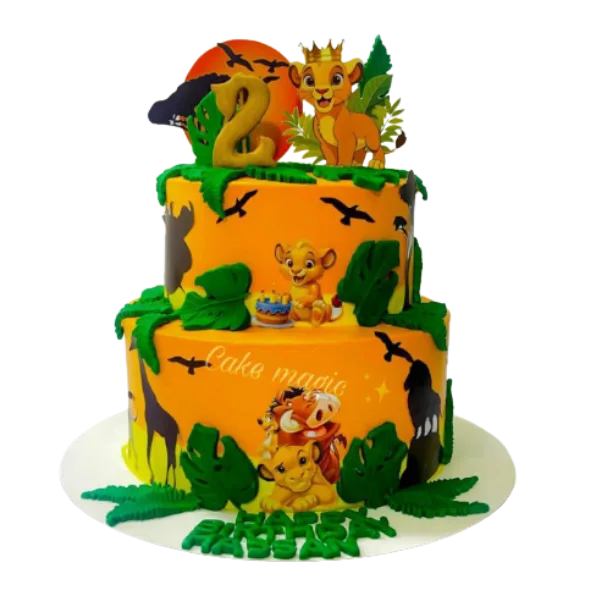 Safari Animals Cake