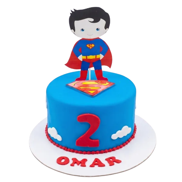 Superman Birthday Cake