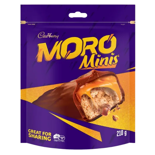 Moro Caramel Coated Nougat Bar Minis 210g