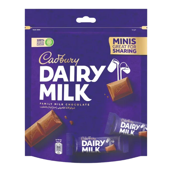 Cadbury Dairy Milk Minis Plain 12 Pcs 156g