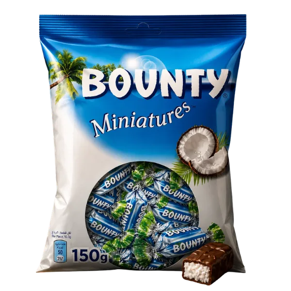 Bounty Miniatures Chocolate Bars 150g