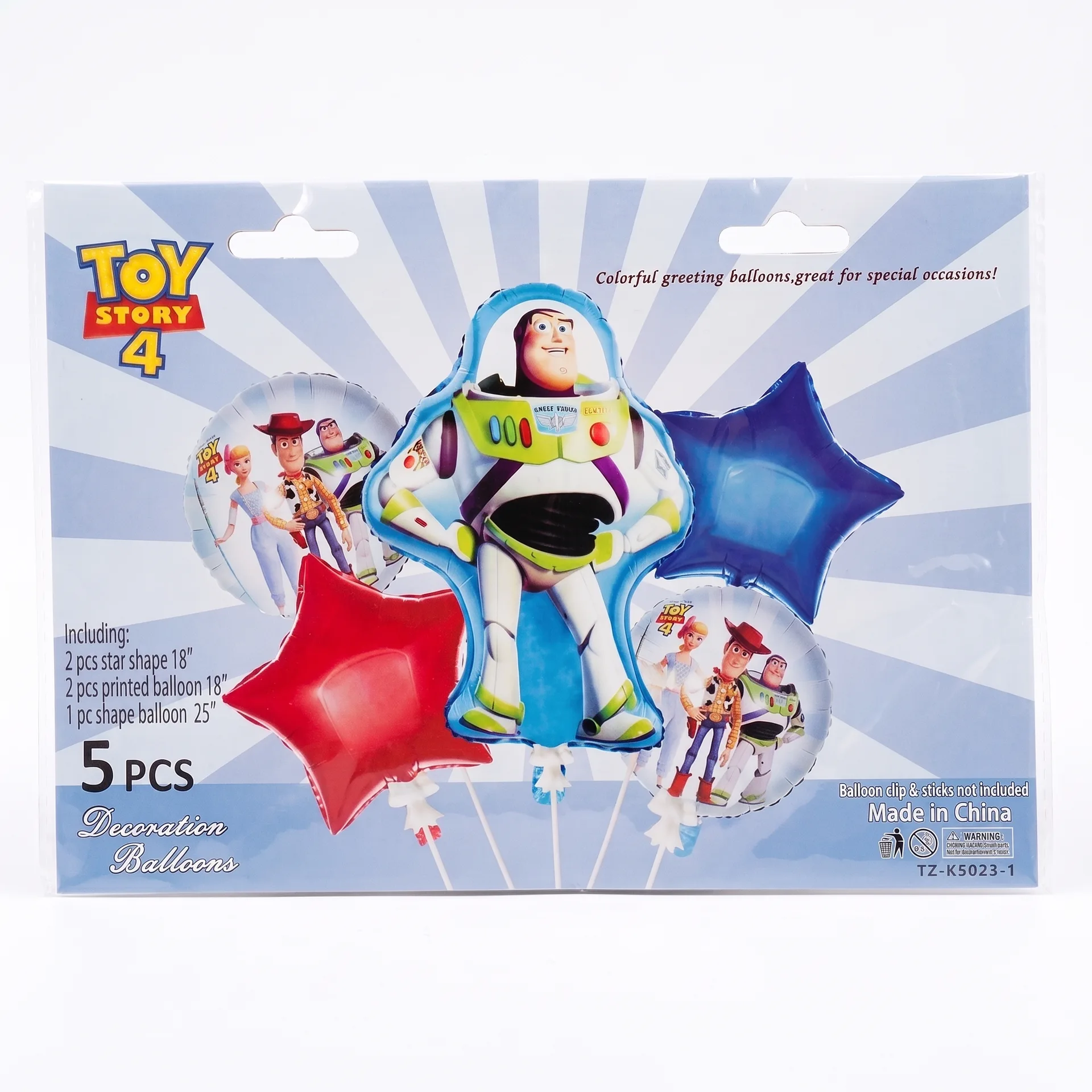 Disney Toy Story Helium Balloon Set – 5 Pieces